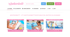 Desktop Screenshot of jenterabatt.com